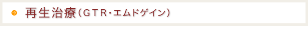 再生治療（ＧＴＲ・エムドゲイン）